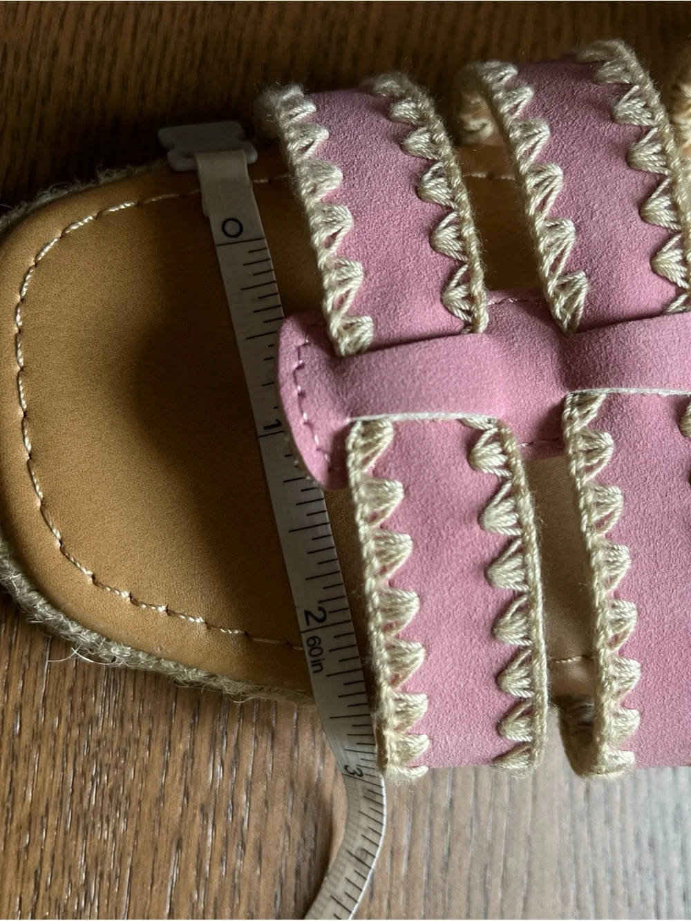 Sugar Girls Pink Braided Espadrille Sandals with Buckle